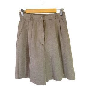 VTG Academia style NY Michelle‎ High Waist Brown Gingham Shorts